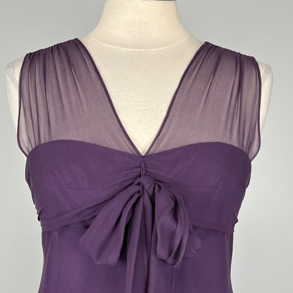 Renato Nucci Womens Silk Sleeveless Cocktail Formal Dress Purple size 42 US Med - Picture 3 of 13